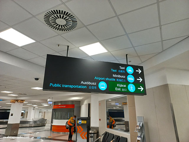 аеропорт будапешт як дістатись у місто